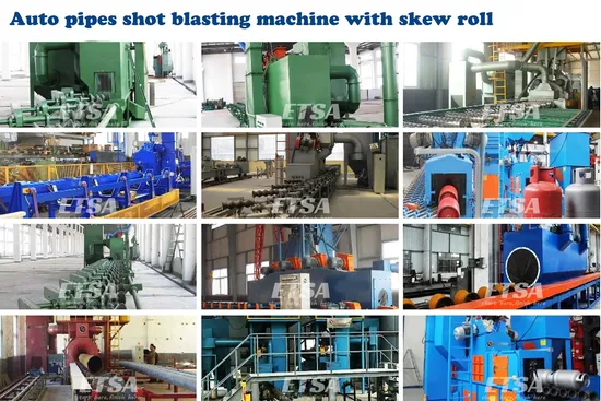 CE Approved Tube / Pipe and Solid Bars Shot Blasting Machine for Remove The Oxide Layer and Welding Slag