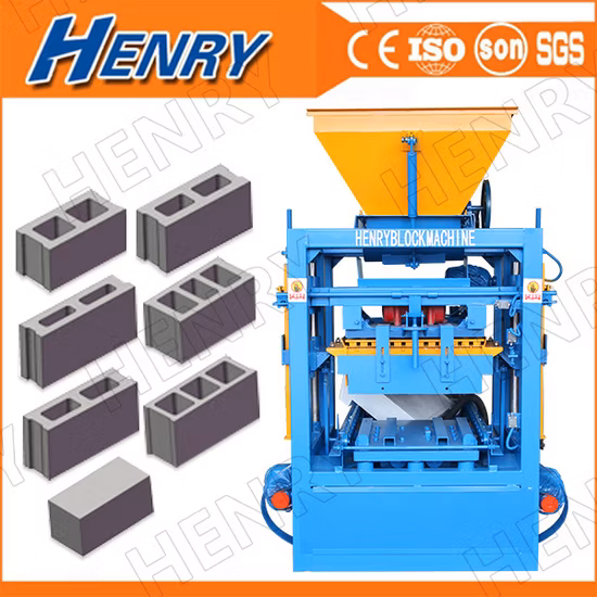 Qt4-24 Concrete Cement Sand Fly Ash Mixer Block Making Machine