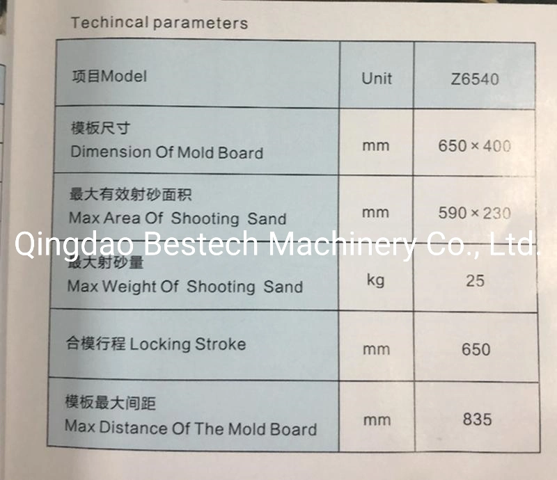 Sand Core Shooting Machine of Foundry Hot Box Sand Core Making Machine