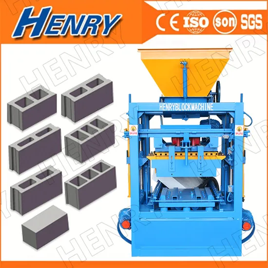 Qt4-24 Concrete Cement Sand Fly Ash Mixer Block Making Machine