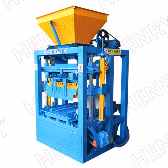 Qt4-24 Concrete Cement Sand Fly Ash Mixer Block Making Machine