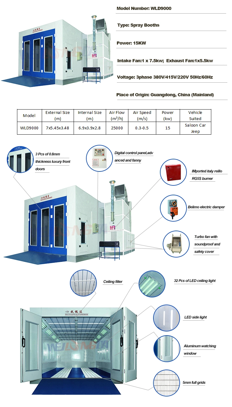 Spray Booth Paint Oven Painting Booth/Room/Oven/Chamber Auto Repair Auto Garage Equipment Spraying Booth Spraying Oven Spraying Room Car Booth/ Auto Booth