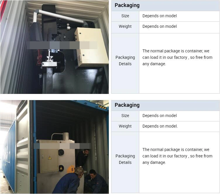 Wc67K Steel Plate Hydraulic CNC Sheet Metal Press Brake Bending/Bender Machine